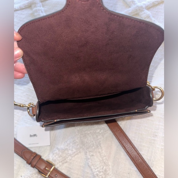 Coach Jade Saddle Bag With Daisy Applique - Picture 8 of 12